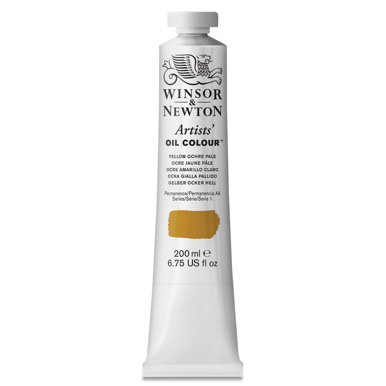 Winsor & Newton Artists' Oil Color - Yellow Ochre Pale, 200 ml tube